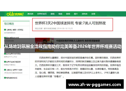 从场地到氛围全流程指南助你完美筹备2026年世界杯观赛活动